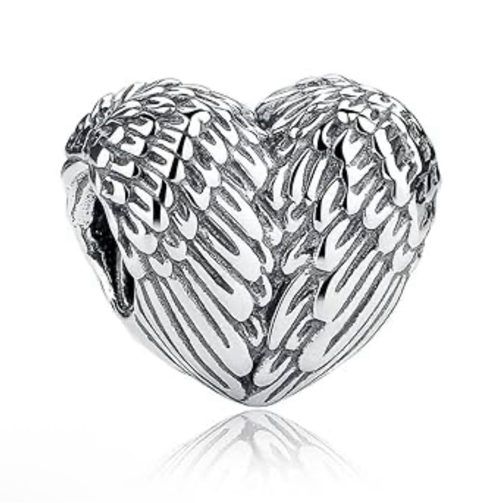 Pandora Silver Heart Wing Charm